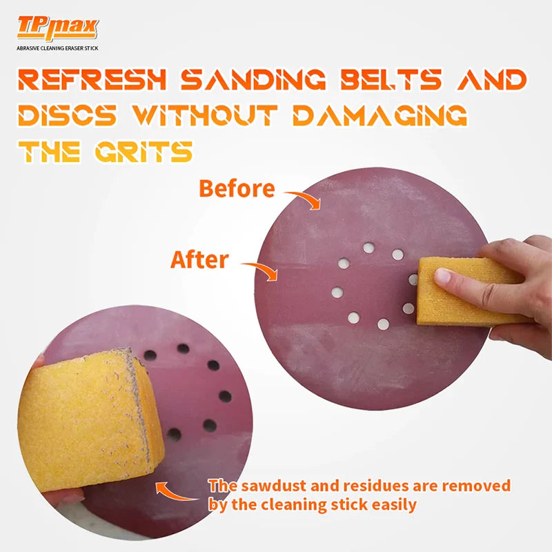 Abrasive Cleaning Eraser Stick for Cleaning Abrasive Sanding Belts & Sanding Discs