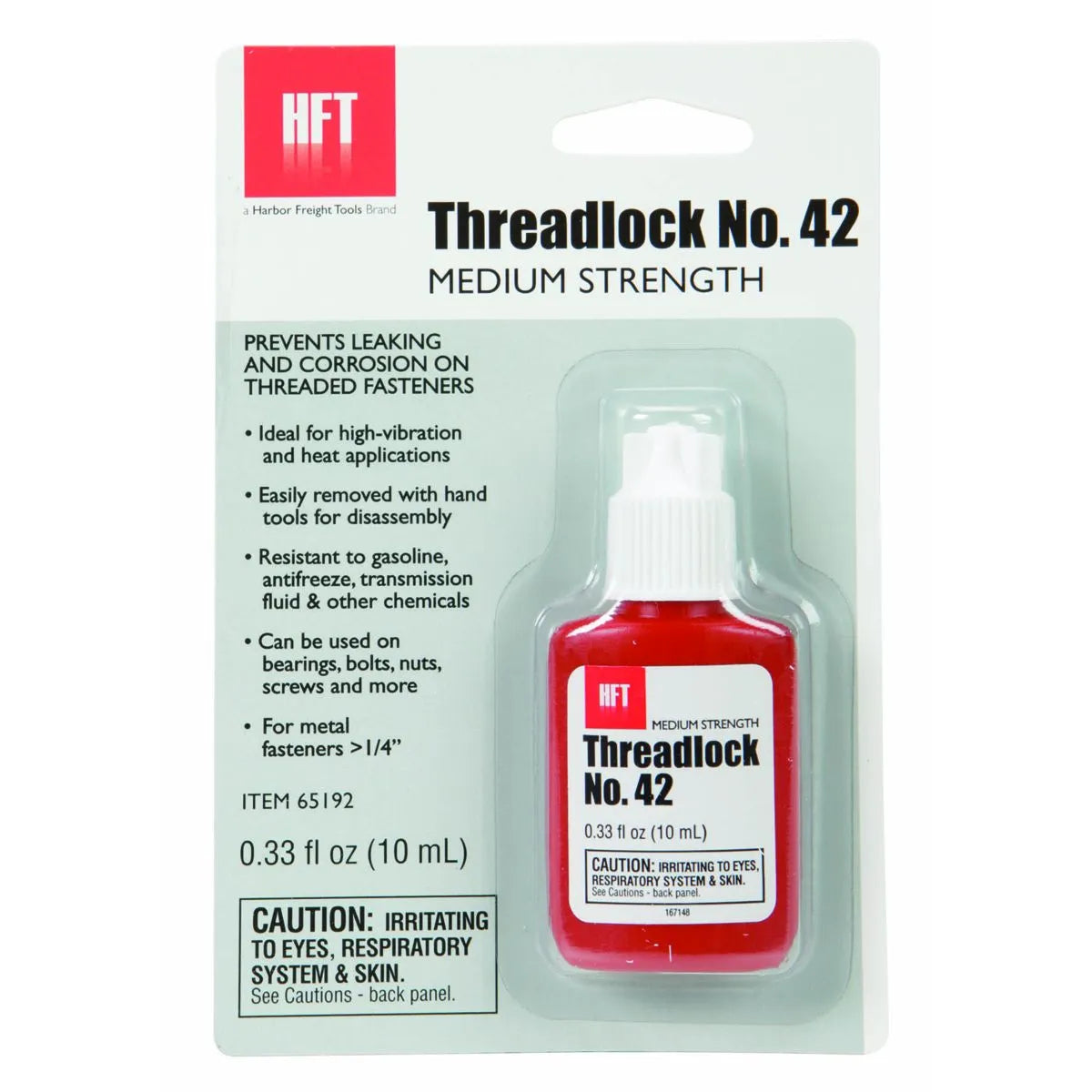 HFT Threadlocker, No. 42, 10 mL Medium Strength
