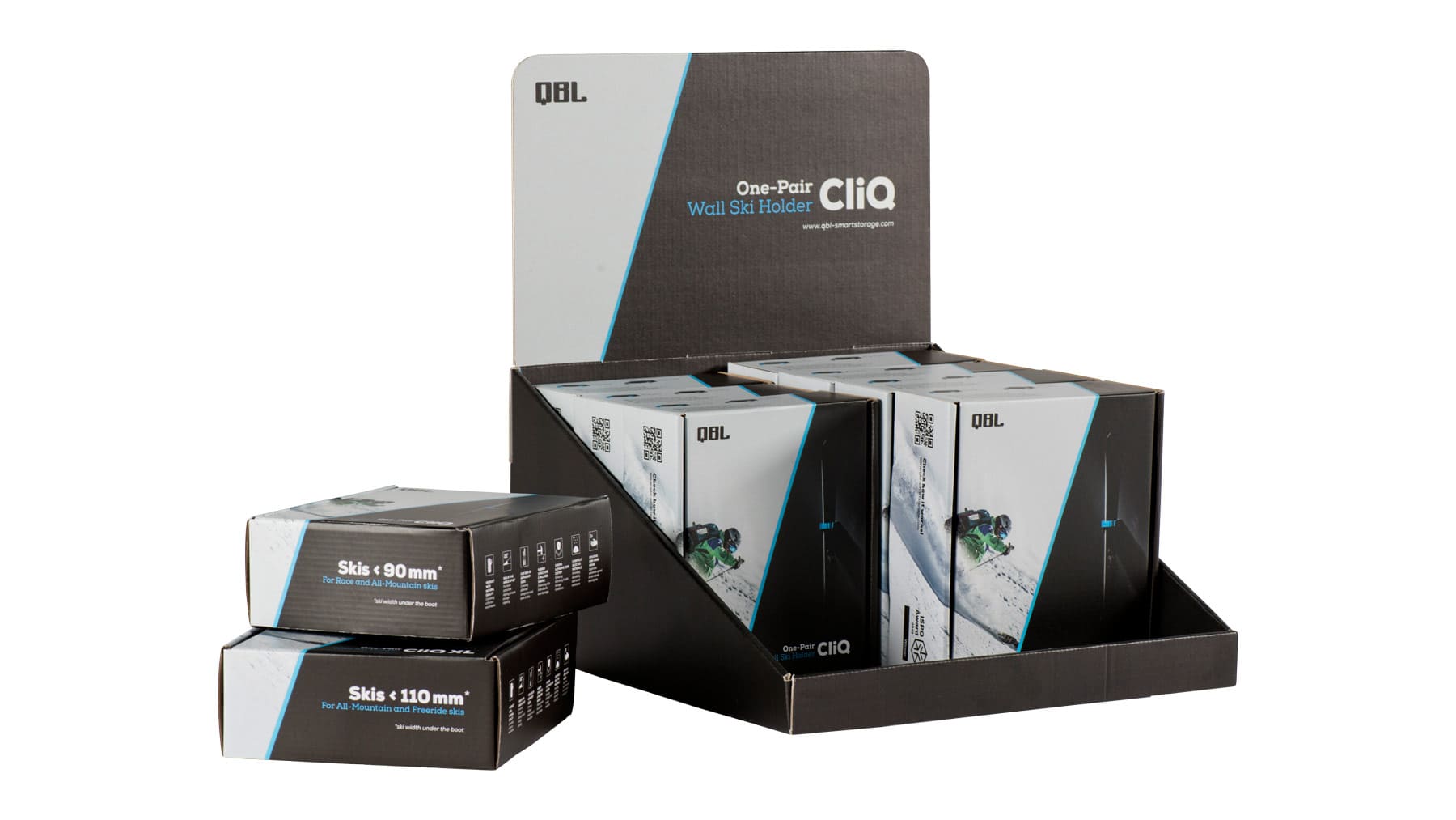 CliQ Wall Ski Holder