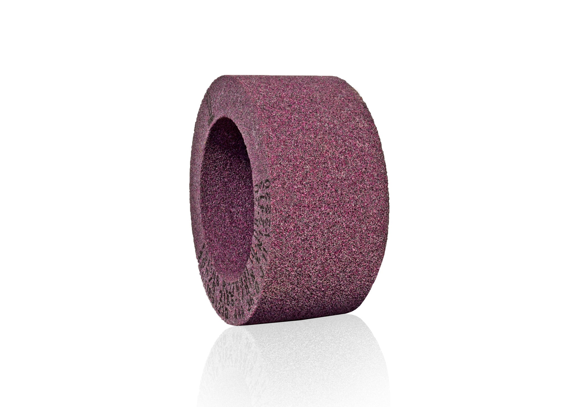 Grinding stone with flange - Ruby red