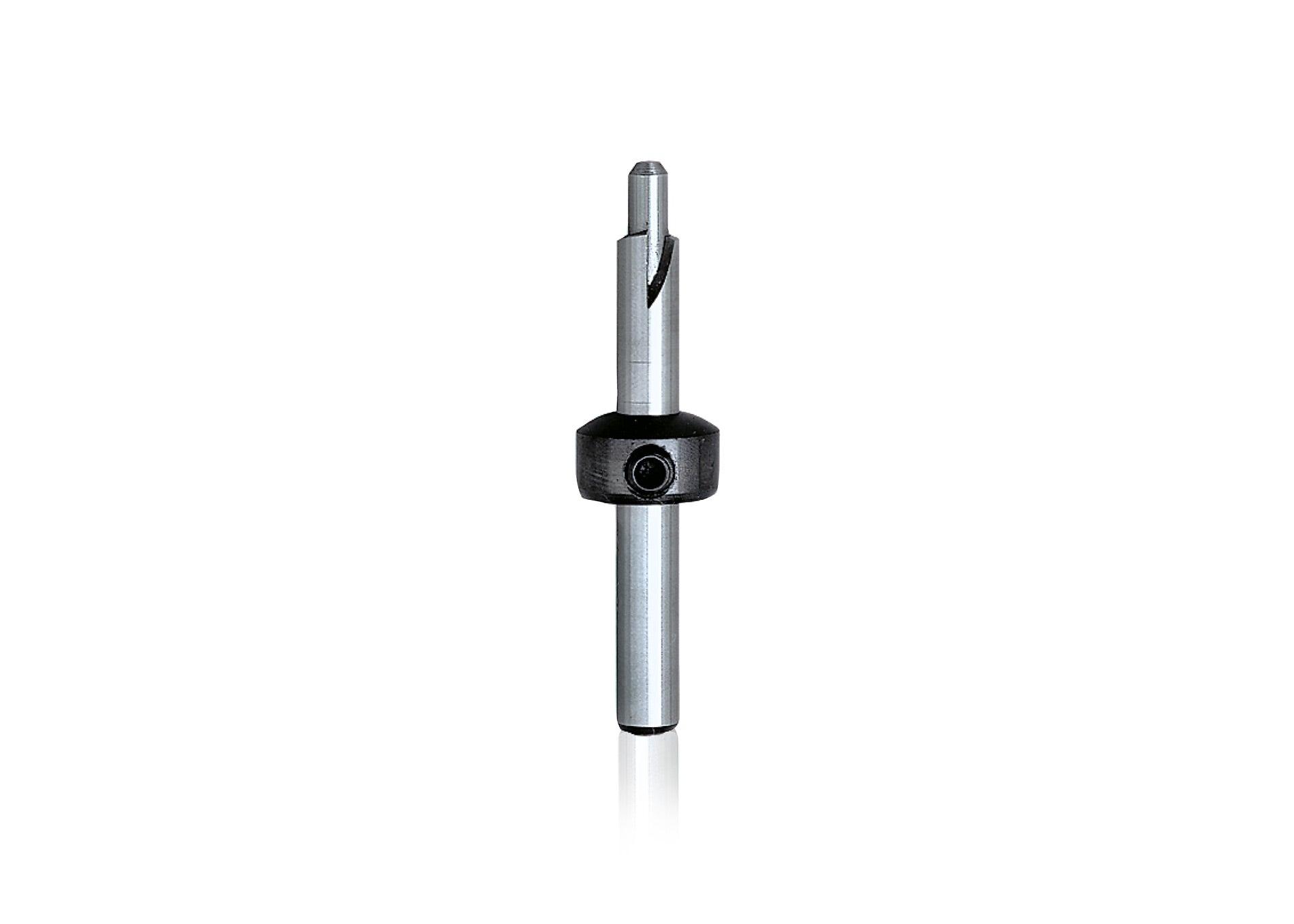 Hollow drill with stop