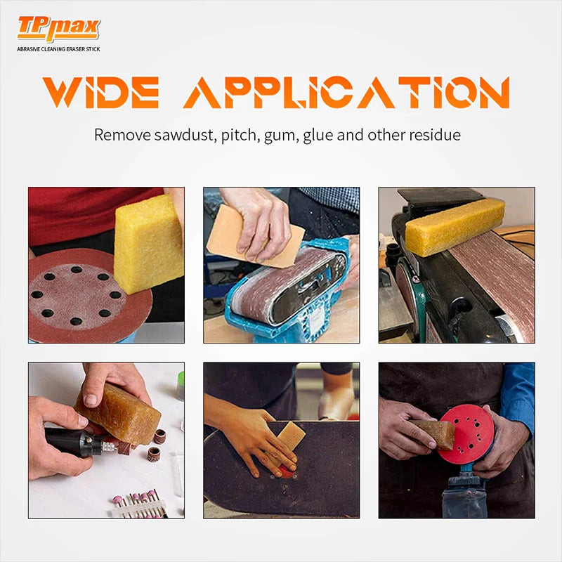Abrasive Cleaning Eraser Stick for Cleaning Abrasive Sanding Belts & Sanding Discs