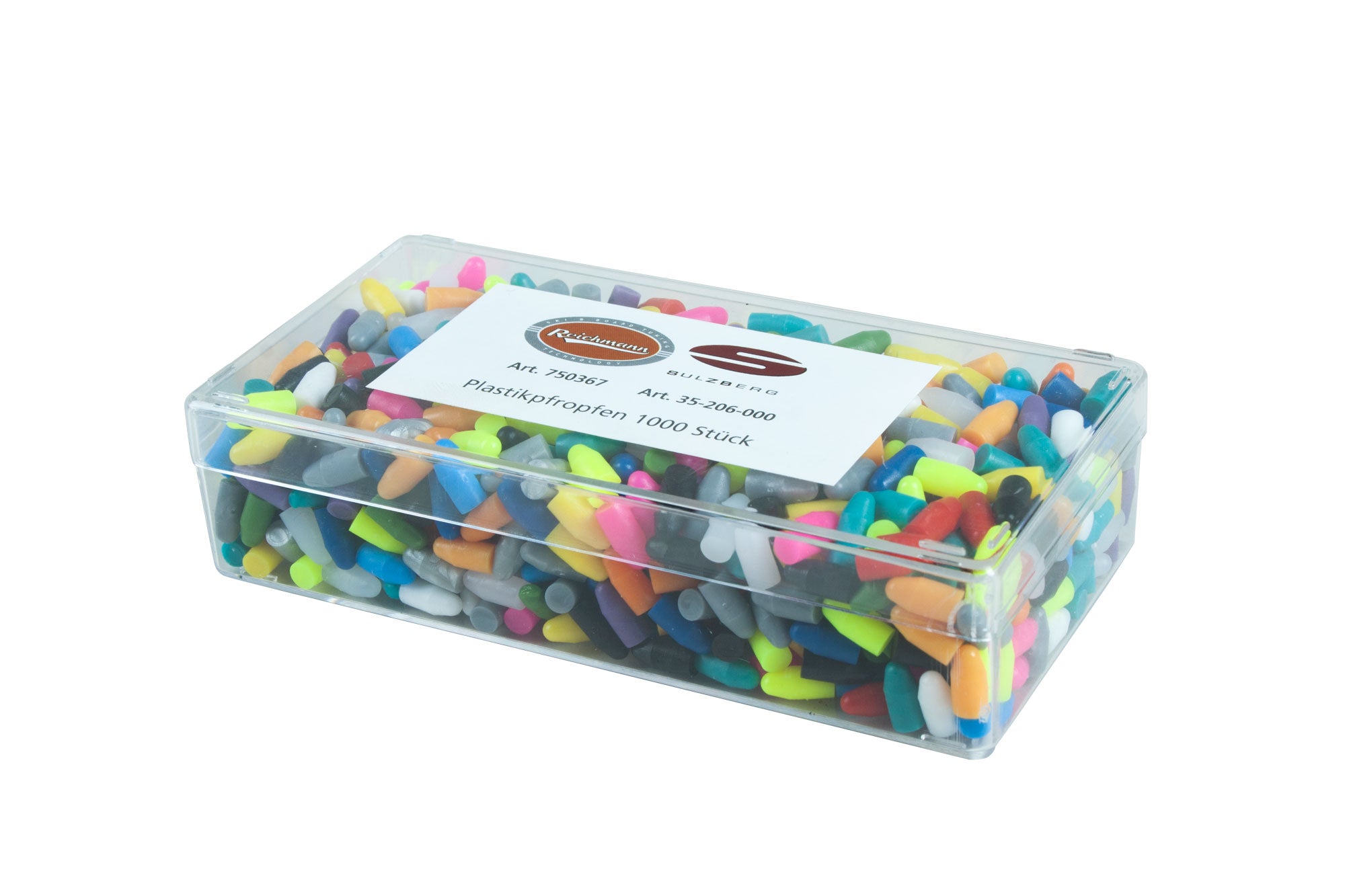 Plastic binding plugs