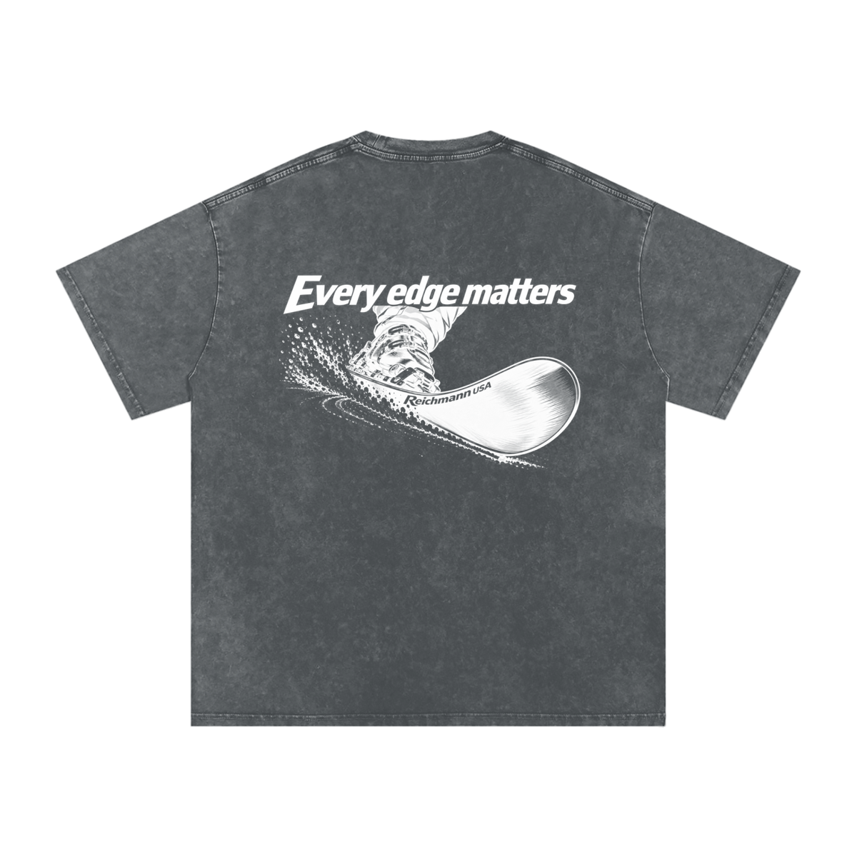 Snow Washed Oversized Cotton T-Shirt
