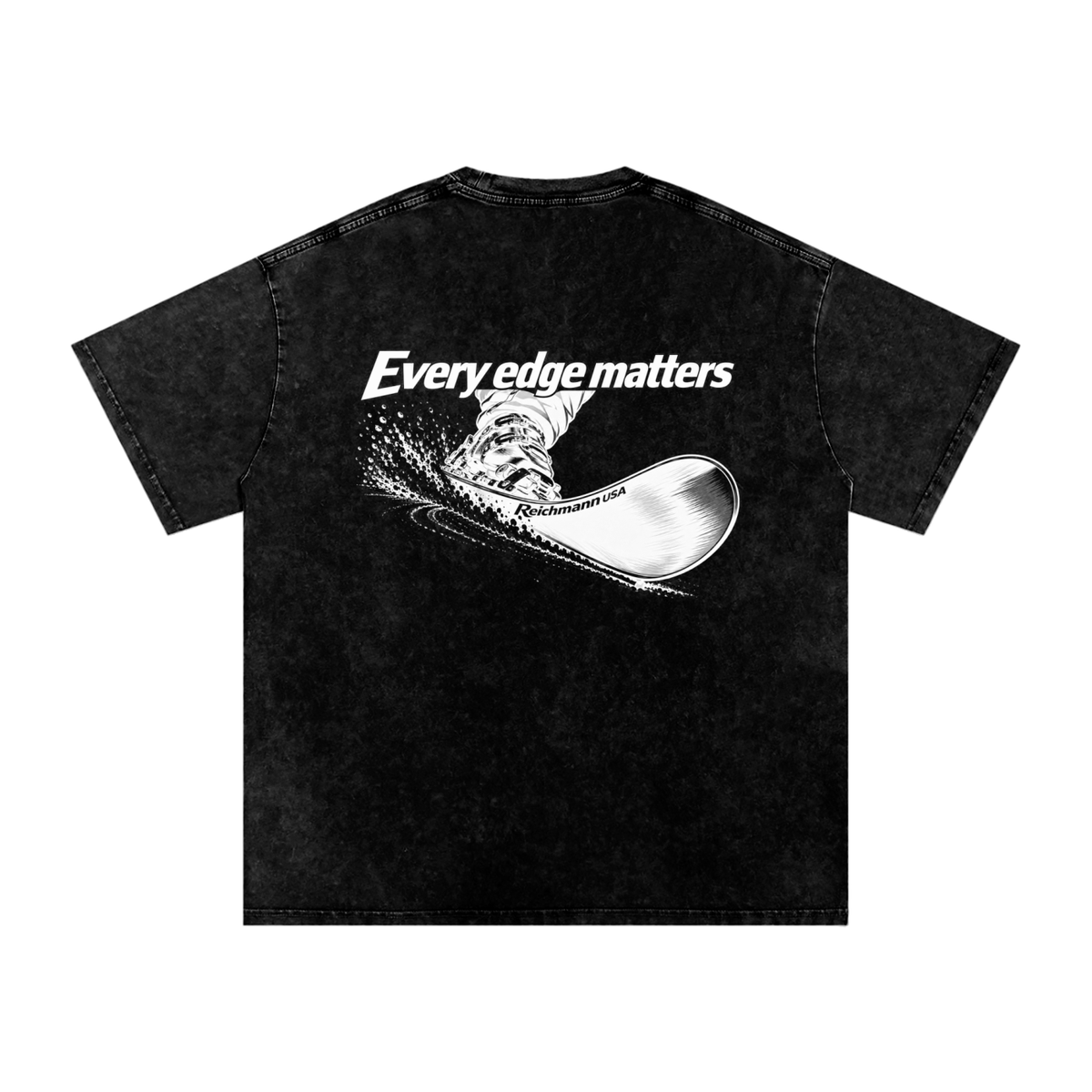 Snow Washed Oversized Cotton T-Shirt